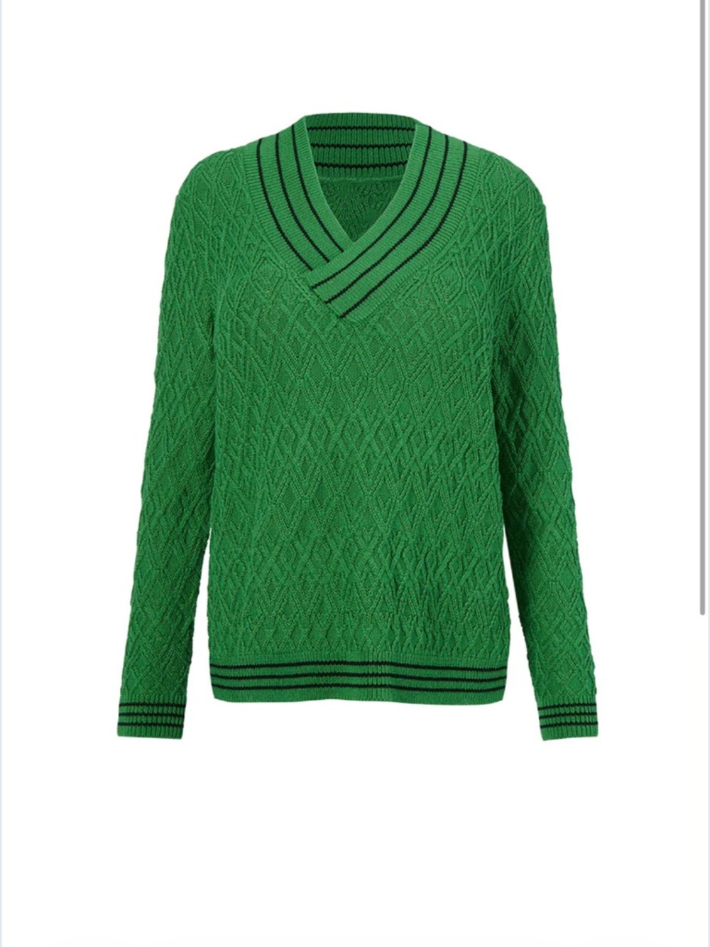 Cabi Lucky Day Pullover Sweater - Green